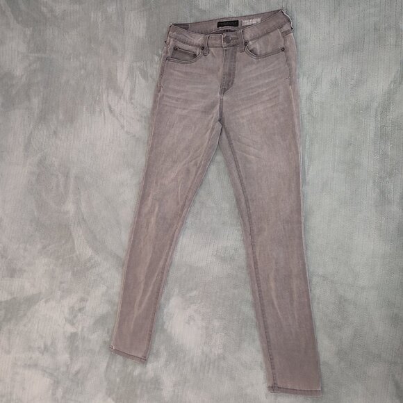 Aeropostale High Waisted Jegging Jeans Stretchy Comfy Size Gray 4 Regular Normal - Picture 1 of 10